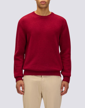 MEN'S CREW NECK SWEATER IN MERINO WOOL AND CASHMERE
