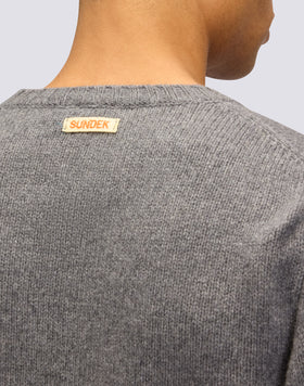 JERSEY DE CUELLO REDONDO PARA HOMBRE DE LANA MERINO Y CACHEMIRA