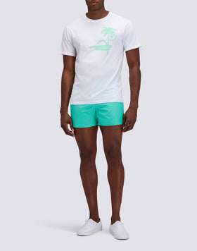 T-SHIRT CAPSULE MICROSTAMPA PALMA SFUMATA