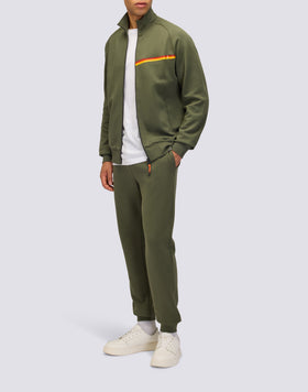 SWEAT À FERMETURE ÉCLAIR INTÉGRALE AVEC DÉTAILS TRICOLORES