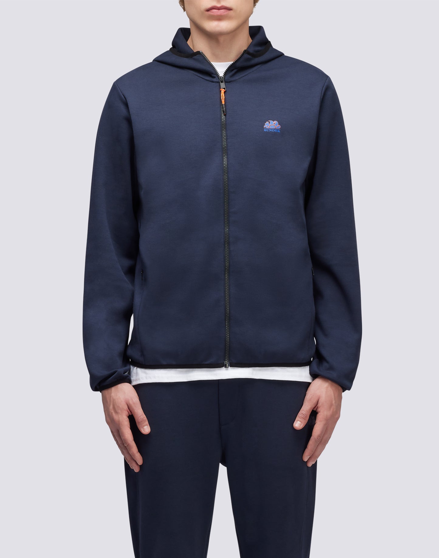 FELPA FULL ZIP CON CAPPUCCIO