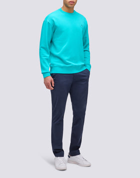 CREWNECK SWEATSHIRT WITH EMBROIDERED LOGO