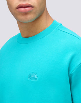 CREWNECK SWEATSHIRT WITH EMBROIDERED LOGO