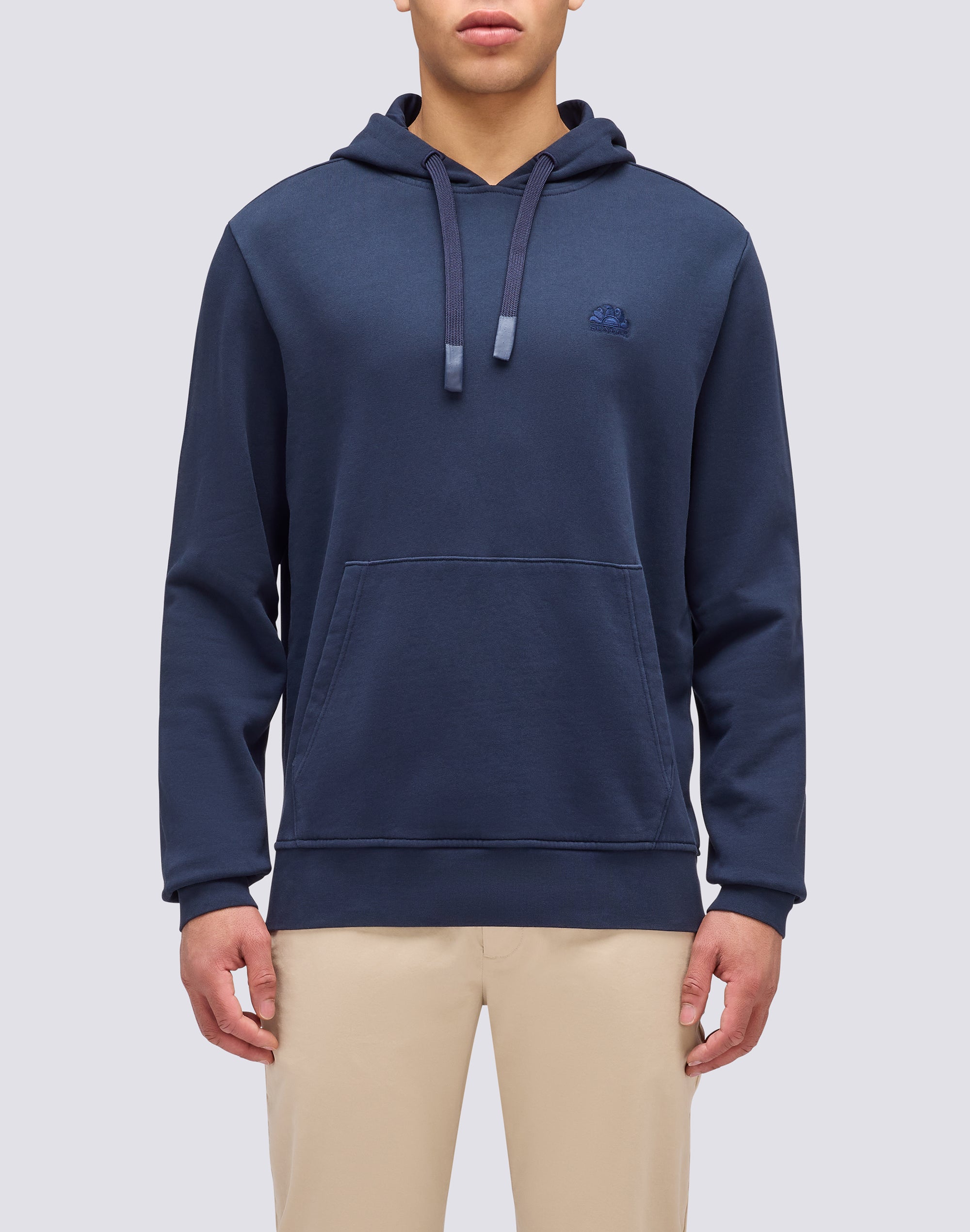 Defal Felpa Uomo Con Cappuccio E Cerniera Laterale – Slim Fit, Orlo Asimmetrico, Multicolore, Taglia S (Torace 102 Cm)