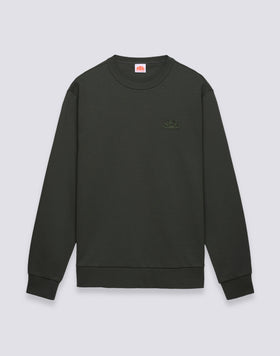 FELPA UOMO A GIROCOLLO IN COTONE INTERLOCK RICICLATO