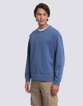MEN'S GARMENT-DYED CREW-NECK SWEATSHIRT