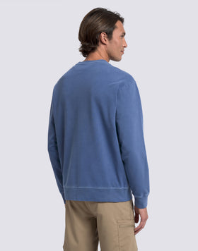 MEN'S GARMENT-DYED CREW-NECK SWEATSHIRT