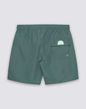 COSTUME DA BAGNO UOMO LUNGHEZZA MEDIA VITA ELASTICATA CON PIPING