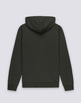 FELPA UOMO IN COTONE DEGARZATO CON FULL ZIP E CAPPUCCIO