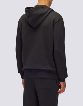 FELPA UOMO CON CAPPUCCIO E ZIP CENTRALE