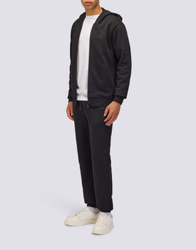 FELPA UOMO CON CAPPUCCIO E ZIP CENTRALE