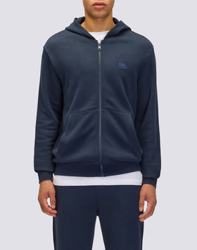 SUDADERA DE HOMBRE CON CAPUCHA Y CREMALLERA CENTRAL