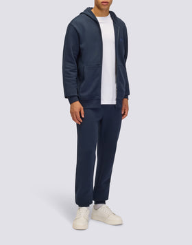 SUDADERA DE HOMBRE CON CAPUCHA Y CREMALLERA CENTRAL