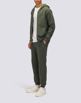 FELPA UOMO CON CAPPUCCIO E ZIP CENTRALE