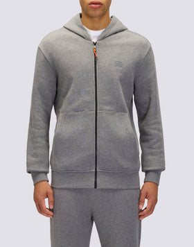 MEN'S HOODED SWEATSHIRT WITH CENTRAL ZIP