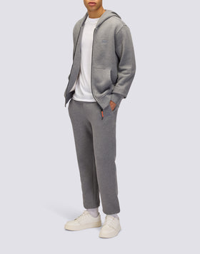 MEN'S HOODED SWEATSHIRT WITH CENTRAL ZIP