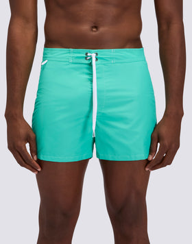 ICONIC TAFFETA FIXED WAIST SHORT SWIMSUIT