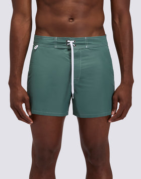 ICONIC TAFFETA FIXED WAIST SHORT SWIMSUIT