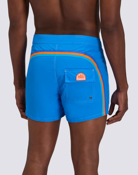 ICONIC TAFFETA FIXED WAIST SHORT SWIMSUIT