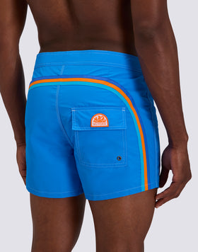 ICONIC TAFFETA FIXED WAIST SHORT SWIMSUIT