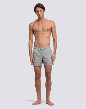 SHORT SWIMSHORTS WITH ELASTICATED WAIST AND CRINKLED