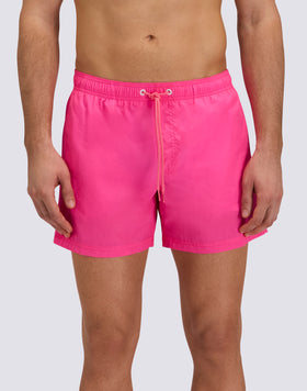 SHORT SWIMSHORTS WITH ELASTICATED WAIST AND CRINKLED