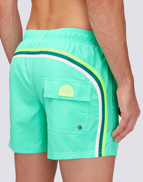 TRAJE DE BAÑO CORTO CINTURA ELÁSTICA POLIÉSTER RECICLADO REPREVE®