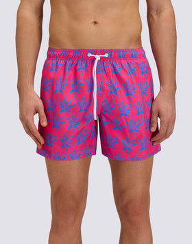 COSTUME DA BAGNO UOMO CORTO VITA ELASTICATA POLIESTERE RICICLATO REPREVE® CON STAMPA ABSTRAPALM