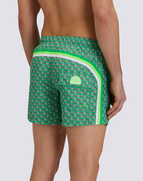 COSTUME DA BAGNO UOMO CORTO VITA ELASTICATA POLIESTERE RICICLATO REPREVE® CON STAMPA FRUIT FIESTA