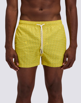 COSTUME DA BAGNO UOMO CORTO VITA ELASTICATA POLIESTERE RICICLATO REPREVE® CON STAMPA FRUIT FIESTA