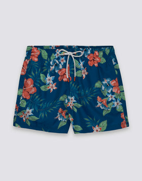 COSTUME DA BAGNO UOMO CORTO VITA ELASTICATA POLIESTERE RICICLATO REPREVE® CON STAMPA ISLAND BLISS
