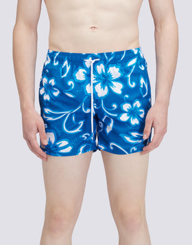 REPREVE® MAILLOT DE BAIN COURT À TAILLE ÉLASTIQUÉE AVEC IMPRESSION SK23