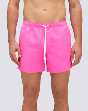 MAILLOT DE BAIN COURT EN TAFFETAS POUR HOMME À TAILLE ÉLASTIQUE 