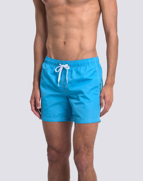 SHORT SWIM SHORTS WITH AN ELASTICATED WAISTBAND ICONIC TAFFETA ITALIAN FLAG