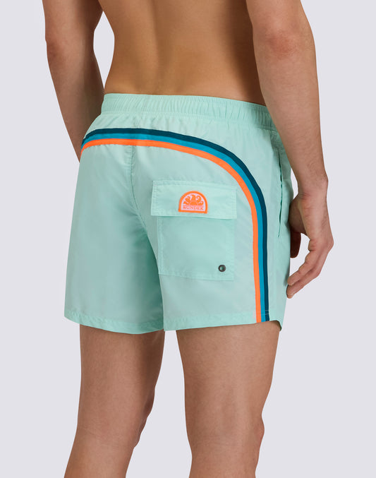 BAÑADOR CORTO CON CINTURA ELÁSTICA ICONIC TAFFETA