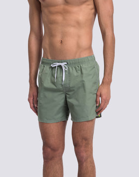 ICONIC TAFFETA MEN'S SHORT ELASTIC WAIST SWIMSHORTS