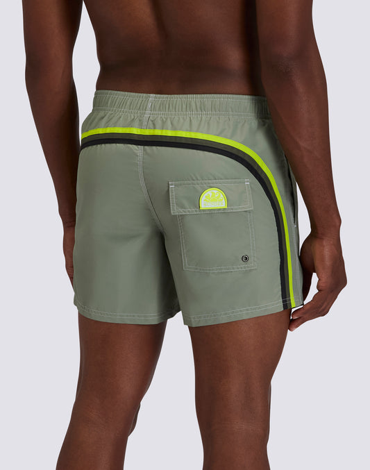 BAÑADOR CORTO CON CINTURA ELÁSTICA ICONIC TAFFETA