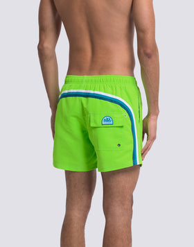 ICONIC TAFFETA SHORT SWIMSHORTS WITH ELASTIC WAIST 