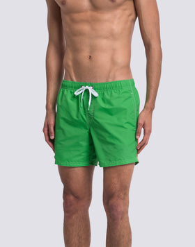 ICONIC TAFFETA SHORT SWIMSUIT WITH ELASTICATED WAIST