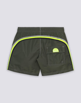 MAILLOT DE BAIN COURT TAILLE ÉLASTIQUE TAFFETA ICONIQUE