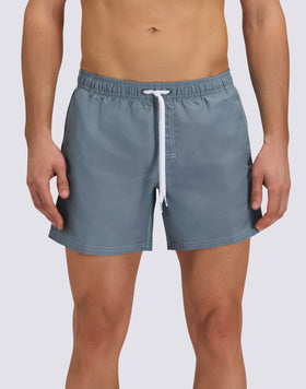 ICONIC TAFFETA SHORT SWIMSUIT WITH ELASTICATED WAIST