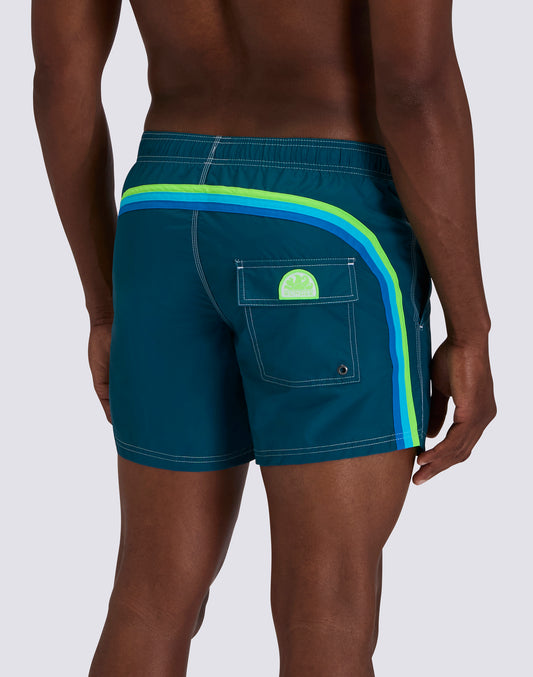 BAÑADOR CORTO CON CINTURA ELÁSTICA ICONIC TAFFETA