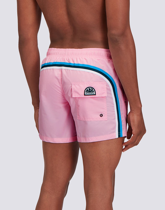 SHORT DE BAIN À TAILLE ÉLASTIQUE TAFFETA ICONIQUE