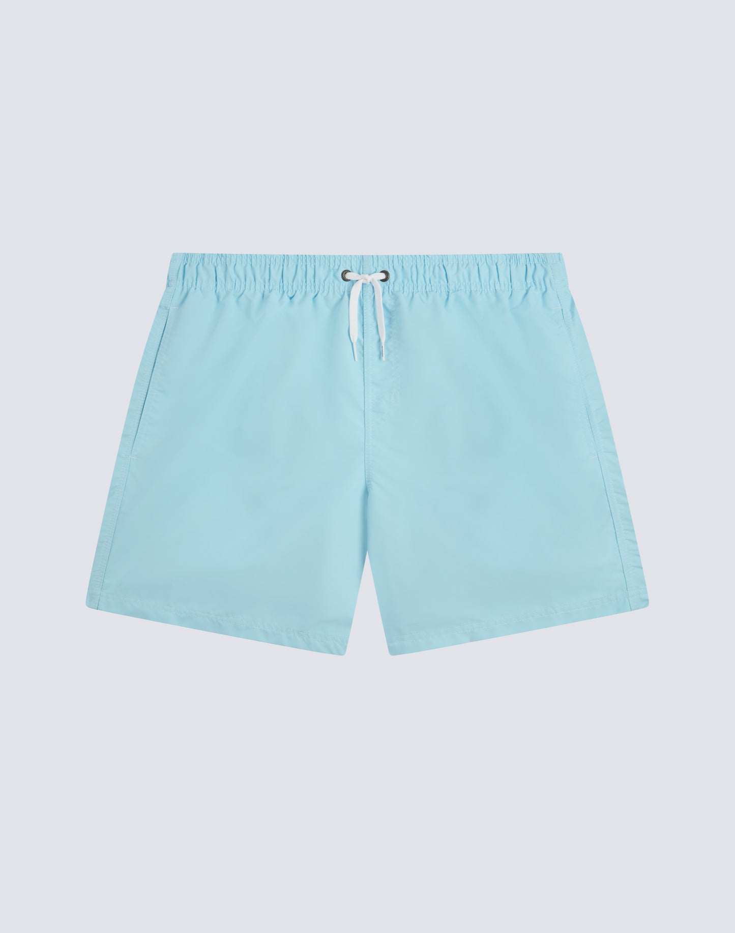 ICONIC TAFFETA STRETCH WAIST SHORT SWIM TRUNKS