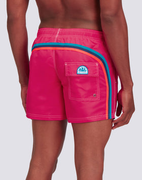 ICONIC TAFFETA SHORT SWIMSHORTS WITH ELASTIC WAIST 