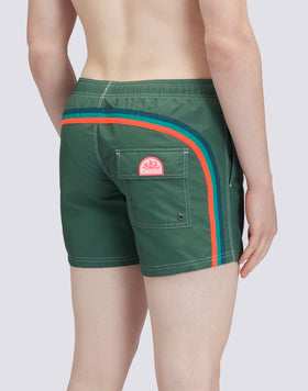 ICONIC TAFFETA SHORT SWIMSHORTS WITH ELASTIC WAIST