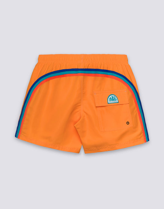 ICONIC TAFFETA MEN'S SHORT ELASTIC WAIST SWIMSHORTS
