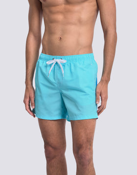 ICONIC TAFFETA MEN'S SHORT ELASTIC WAIST SWIMSHORTS