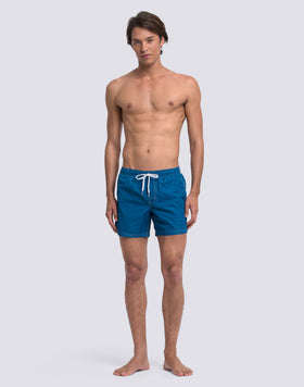 ICONIC TAFFETA SHORT SWIMSUIT WITH ELASTICATED WAIST