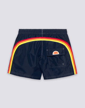 ICONIC TAFFETA MEN'S SHORT ELASTIC WAIST SWIMSHORTS